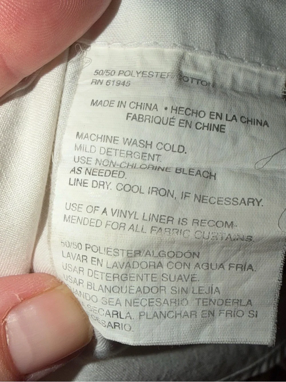 Not sure white fabric